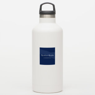 Minimalistisch geschetste bruids boeket bruiloft S Sticker