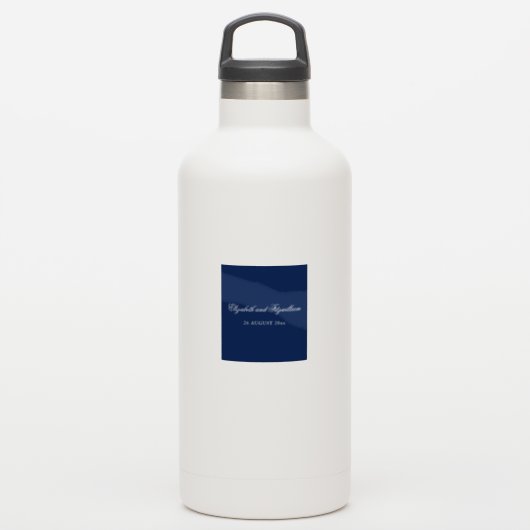 Minimalistisch geschetste bruids boeket bruiloft S Sticker (Waterfles)