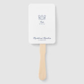 Minimalistisch geschetste bruidsboeket Orde van Ev Handwaaier (Voorkant)