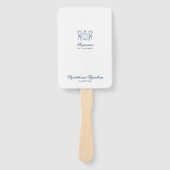 Minimalistisch geschetste bruidsboeket Orde van Ev Handwaaier (Voorkant)