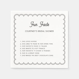 Minimalistisch gescroopt rand vun feit Napkins Servet