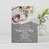 Minimalistisch gesophisticeerd grijs Verloving Kaart (Staand voorkant)