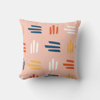 Minimalistisch gestapelde strepen kussen