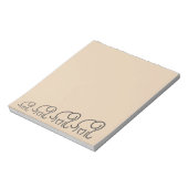 Minimalistisch gestileerde olifantenparade notitieblok (Linkerzijde)