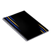 Minimalistisch gestreept notitieboek (Rechterzijde)