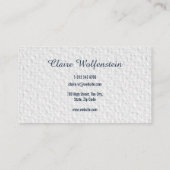 Minimalistisch getextureerde waterverf Professiona Visitekaartje (Achterkant)