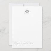 Minimalistisch getinte Logo voor kerstfeestdagen Kaart (Achterkant)