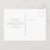 Minimalistisch Getrouwd en Vrolijk Foto Kerstmis Briefkaart (Achterkant)