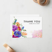 Minimalistisch gevlekte kleur notitiekaartje (Voorkant / Achterkant in situ)