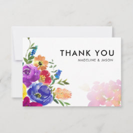 Minimalistisch gevlekte kleur notitiekaartje