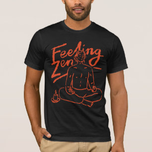 Minimalistisch Gevoel Zen Handgetekende Meditatie T-shirt