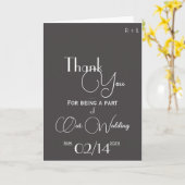 Minimalistisch gevouwen bedankt kaart (Gele Bloem)