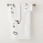 Minimalistisch "gewoon ademen" Eenvoudig Inspirere Bad Handdoek (Insitu)