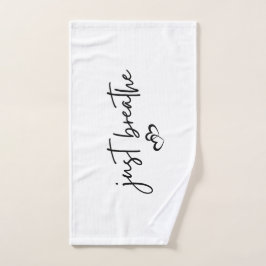 Minimalistisch "gewoon ademen" Eenvoudig Inspirere Bad Handdoek