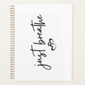 Minimalistisch "gewoon ademen" Eenvoudig Inspirere Planner (Voorkant)