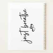 Minimalistisch "gewoon ademen" Eenvoudig Inspirere Planner (Achterkant)