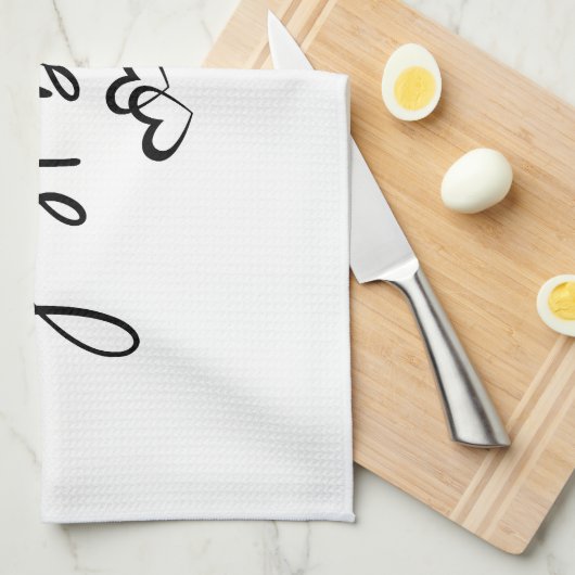 Minimalistisch "gewoon ademen" Eenvoudig Inspirere Theedoek (Quarter Fold)