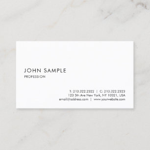 Minimalistisch gewoon modern legant professioneel visitekaartje