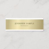 Minimalistisch gewoon modern professioneel legant mini visitekaartje (Voorkant)