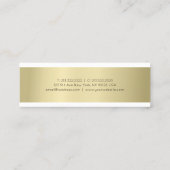 Minimalistisch gewoon modern professioneel legant mini visitekaartje (Achterkant)