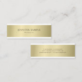Minimalistisch gewoon modern professioneel legant mini visitekaartje (Voorkant / Achterkant)