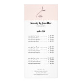 Minimalistisch Gezicht Schoonheid Logo Make-up Art Reclamekaart (Voorkant)