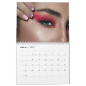 Minimalistisch gezichtsvermogen Logo Makeup Artist Kalender (Feb 2027)