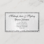 Minimalistisch gezichtsvermogen Logo Makeup Artist Visitekaartje (Voorkant)