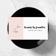 Minimalistisch gezichtsvermogen Logo Makeup Artist