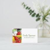 Minimalistisch gezond leven / diëtist Kaart Visitekaartje (Staand voorkant)