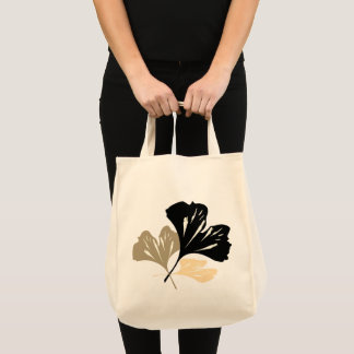 Minimalistisch Ginkgo Leaf geïllustreerd Tote Bag