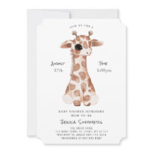 Minimalistisch Giraffe Baby shower