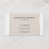 Minimalistisch Glamour Design Trendy Gold Plain Visitekaartje (Voorkant)