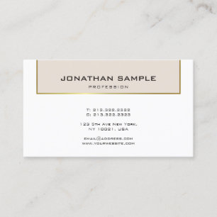 Minimalistisch Glamoureus Design Trendy Gold Plain Visitekaartje