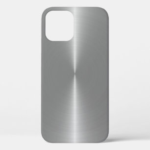 Minimalistisch glanzend metallisch zilvergrijs Case-Mate iPhone case