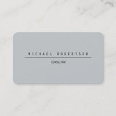 Minimalistisch glanzend uniek gietijzer visitekaartje (Voorkant)