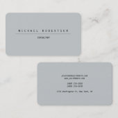 Minimalistisch glanzend uniek gietijzer visitekaartje (Voorkant / Achterkant)