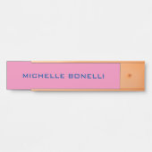 Minimalistisch glin Legible Modern Deurbordje (Voorkant)