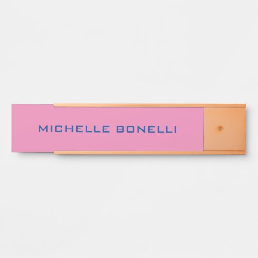 Minimalistisch glin Legible Modern Deurbordje (Voorkant)