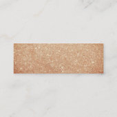 Minimalistisch Glitter Designer Mini Visitekaartje (Achterkant)