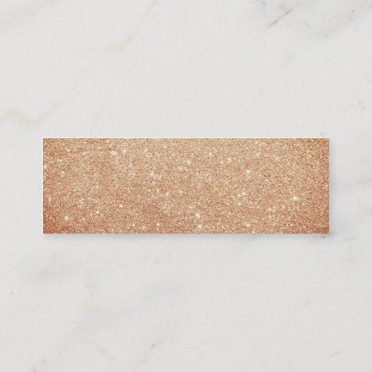Minimalistisch Glitter Designer Mini Visitekaartje (Achterkant)