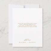 Minimalistisch Gold 3-fotocollage - Hartelijk dank Bedankkaart (Achterkant)