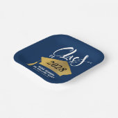 Minimalistisch Gold Afstudeerder Pet Stijlvolle Gr Papieren Bordje (Gebogen)