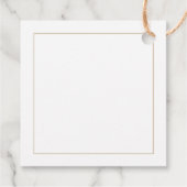 Minimalistisch Gold Baby shower Hartelijk dank Bedankjes Labels (Achterkant)