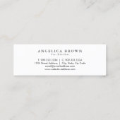 Minimalistisch Gold Chakras Meditation Visitekaart Mini Visitekaartje (Achterkant)