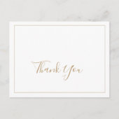 Minimalistisch Gold Hartelijk dank Briefkaart (Voorkant)