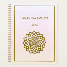 Minimalistisch Gold Mandala Planner