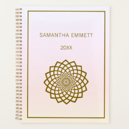 Minimalistisch Gold Mandala Planner