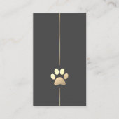 Minimalistisch Gold Paw-Visitekaartje Visitekaartje (Voorkant)
