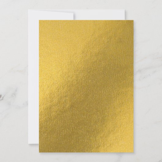 Minimalistisch Gold Script Baptisme Christening Kaart (Achterkant)